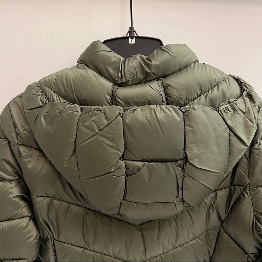 NWT CHARTER CLUB Women's Packable Hooded Puffer Coat-Olive Green - Picture 4 of 15